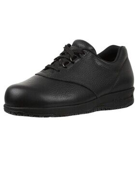 SAS Women's Freetime Sneakers Shoes Black Leather Size 8 M SUPPORT WORK *NOTE *